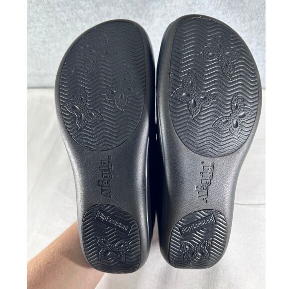 Alegria Kayla Womens sz 37 (US 7/7.5) Prof. Work Mule Clog Leather Black - Picture 8 of 10